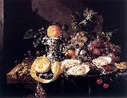 Cornelis de Heem, Still-Life with Oysters